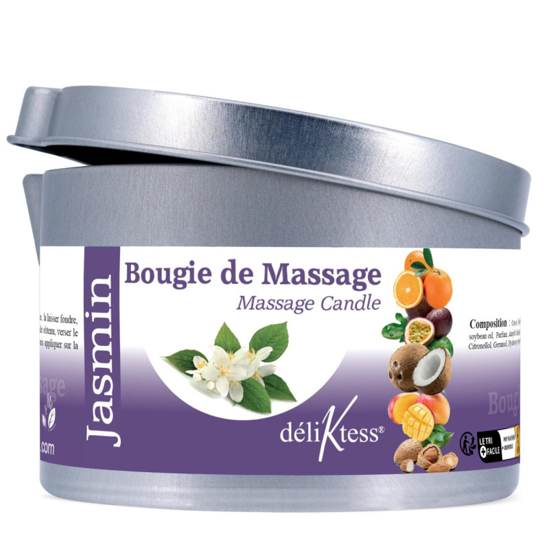 Bougie de massage Végétale au Jasmin 190 ml