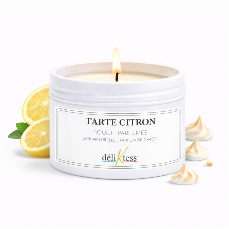 Bougie parfumée à la Tarte au citron 90 gr