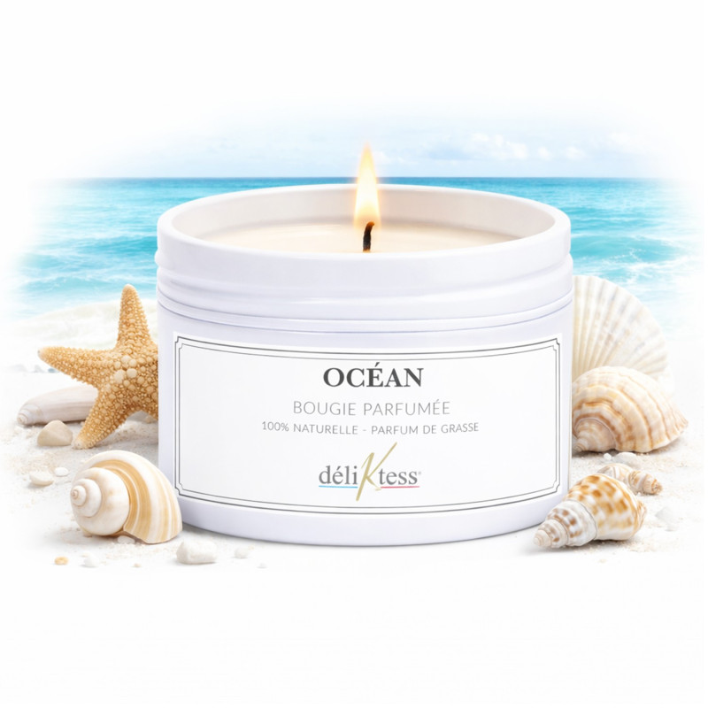 Bougie parfumée Océan 90 gr